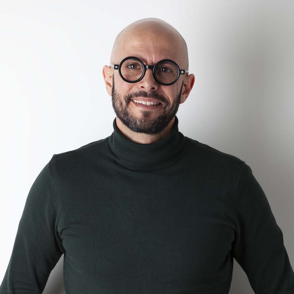 The picture of Giulio Foladore, an architect at Fantetti. He works with different kind of projects: residential, commercial and retail.
